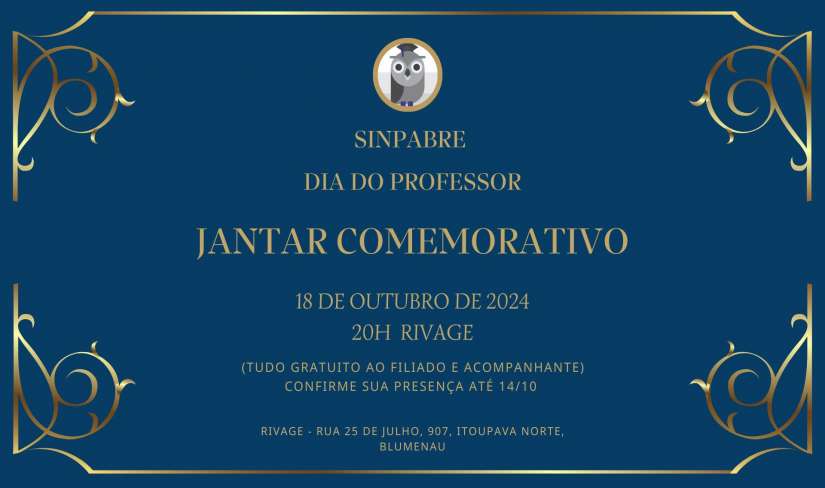 Jantar Comemorativo - Dia do Professor