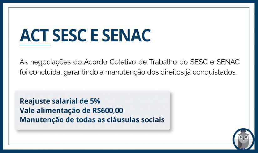 ACT SESC E SENAC 2026/2027