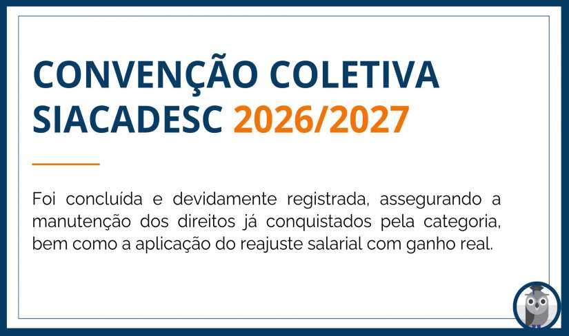 Convenção Coletiva SIACADESC 2026/2027