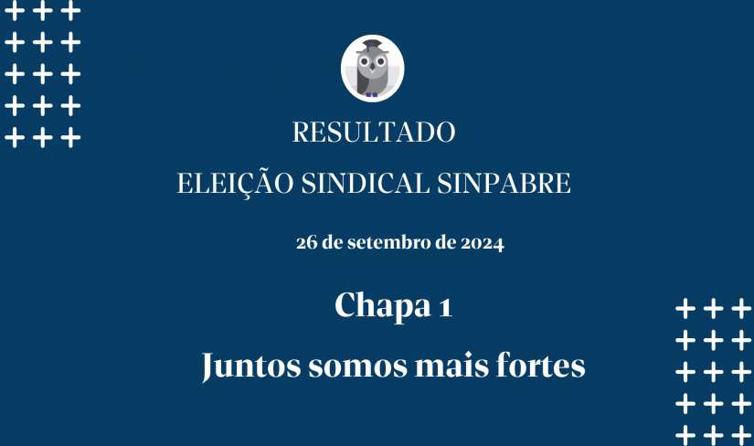 Resultado Eleição Sindical SINPABRE 2024